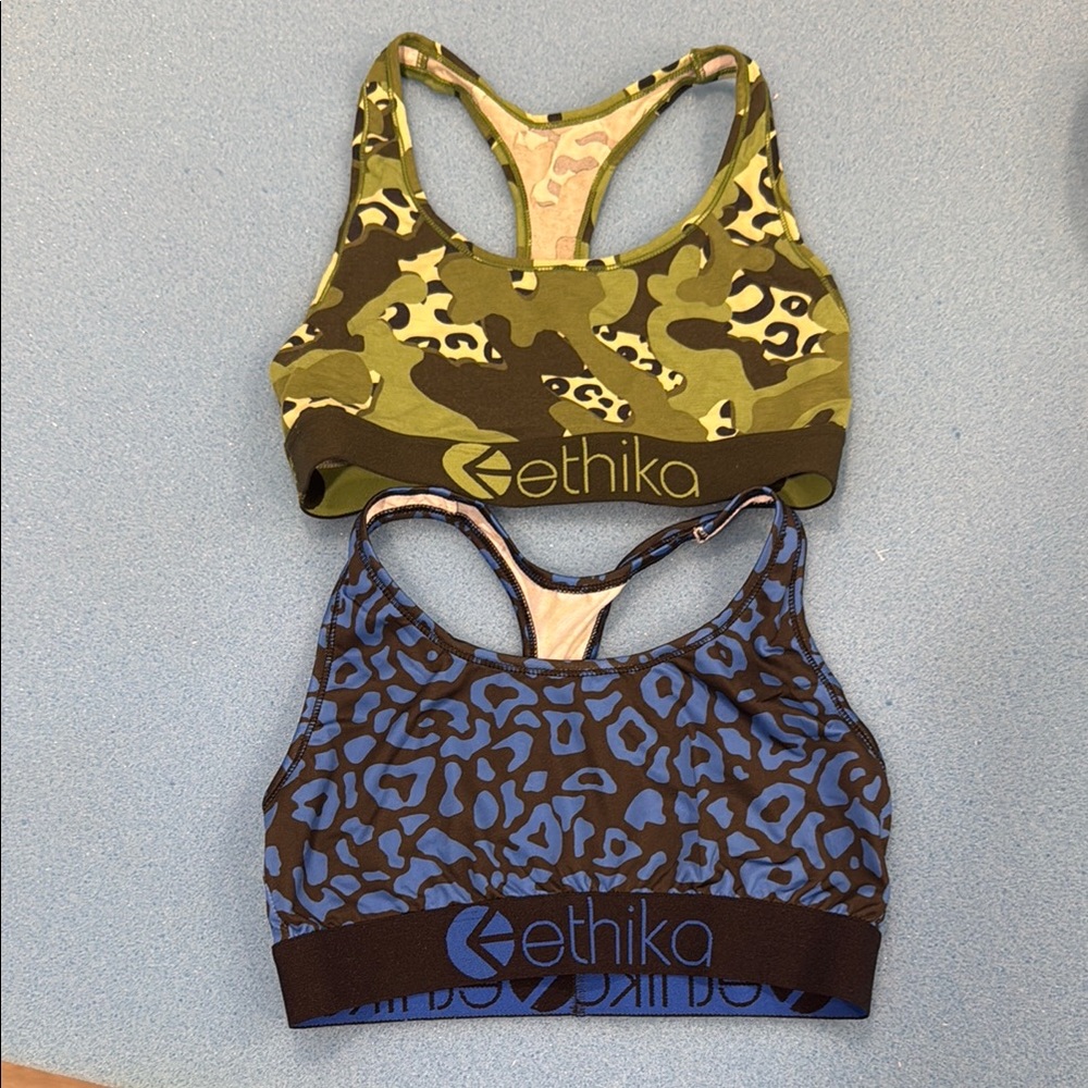 Ethika Camo and Leopard Print Sports Bras